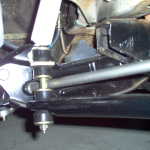 Shot of the drop link position with the ADDCO "prototype" swaybar installed. MUCH better fit than what they normally sell for an A body