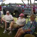Joe checkin stuff out, my wife Barb talkin to Mark and Gerry Burns