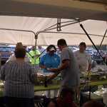 Bev is serving the MMLer's some turkey
