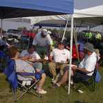 The Pehlman's! My racing buddies from PA! Left to right, Mom Sharon, Dad Sam, son's Jason, and John. Think that is Mark Burns standing.