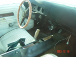 Pistol-grip shifter with console; fitted dashpad cover