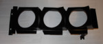 All three gauges are angled differently.  This model also has reinforcements to make up for the lack of a separate plastic frame.