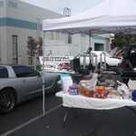 The MPM tent is all set up and ready to feed our friends.