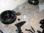 Pullies and brackets after