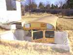 Bus in the ground