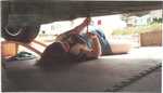 Deanna works on the car