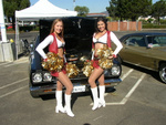 The 49er gals and Stu's 69er roadrunner