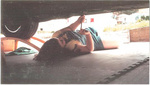 My daughter Deanna (age 7)hard at work on the roadrunner. 2001