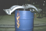 Ok, so here is what we did with the long Ram, fastest trash can in the world!