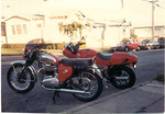 My BSA and BMW circa 1990