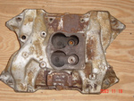 Factory iron 4-bbl intake manifold for B engine, cast #3830949