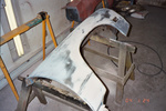 Front fender prep to make it straight.