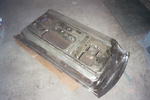 Door stripped to bare metal.
