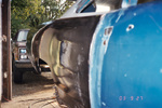 Another view of new passenger side quarter mounted,aligned and ready to tack weld.