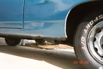 Usual lower quarter panel rust.