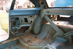 Interior gutted! Surface rust under the rear seat. Nothing needing metal work.