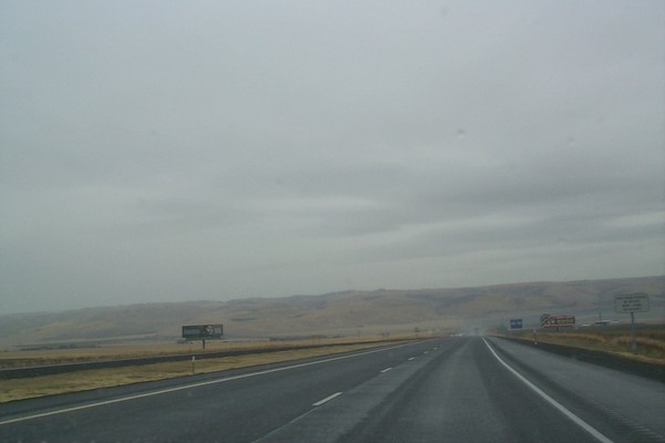 On the road in Oregon