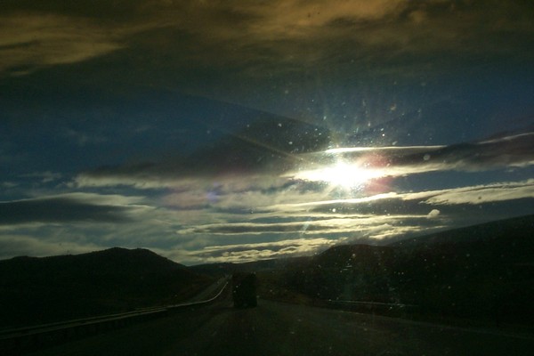 First sun I saw while driving