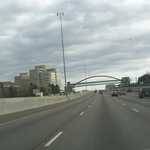 There were several of these pedestrian bridges crossing the highway
