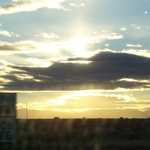 Sunset approaching Colorado Springs