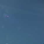 clear sky at last. Three planes going somewhere