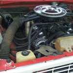 Passenger's side motor. Heat riser intact.