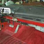 Passengers side of dash
