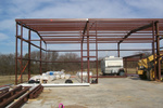 All the roof trusses are on