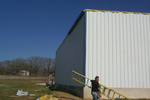 Trim on the back wall