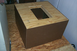 The A/C system begins! First, build a return air box....