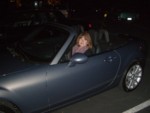 Cindy is soo happy with her new Mazda Miata MX5