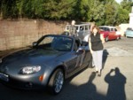 Cindy and her new Miata
