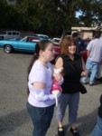 Deanna, Cindy and their new friend "Buddy the Dog".