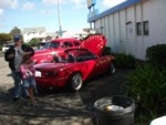The miata finds a spot