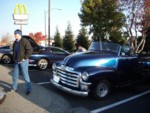 Dave brought out his 53 chopped chevy truck to battle the imports.