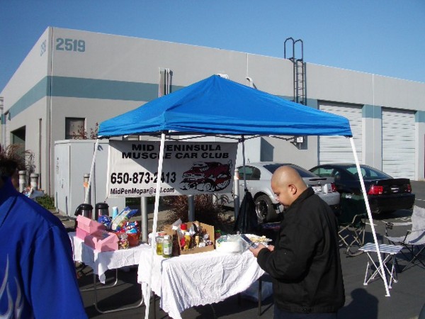 The MPM tent is all set up.