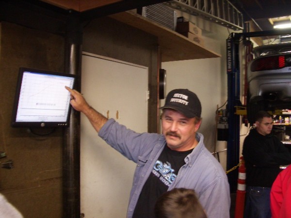 The proud owner shows off his top numbers.