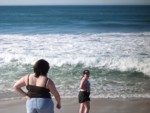 Deanna hits the surf!