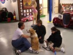 Jim"s new doggie Sasha, meets some friends.