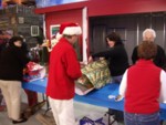 Bill and Sally will not stop untill all is safely covered in holiday coverings.