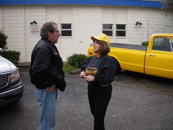 Think Cindy is saying "keep your hands in you jacket, John!" I know what you just did. :^)