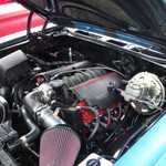 This new vette motor found it's way to an old Chevy wagon somehow?