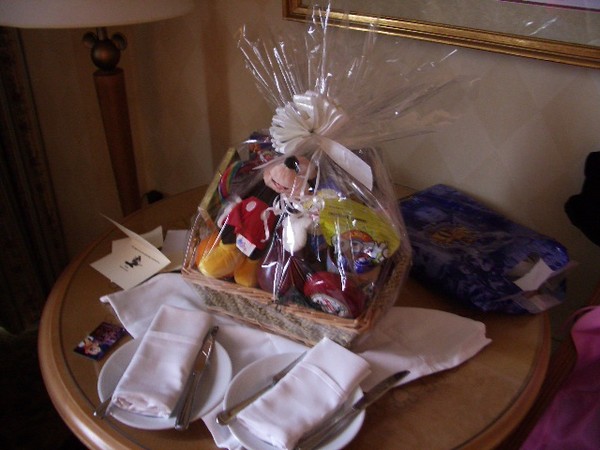 The gift basket from Jim and Lynn saved our rainy day!