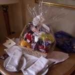 The gift basket from Jim and Lynn saved our rainy day!