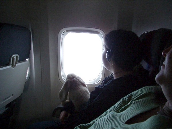 Deanna's first plane ride.