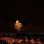 The fireworks as seen from our hotel room.