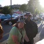 Debbi and Dave the President and Vice president of Mopar Alley stop by to see the action.