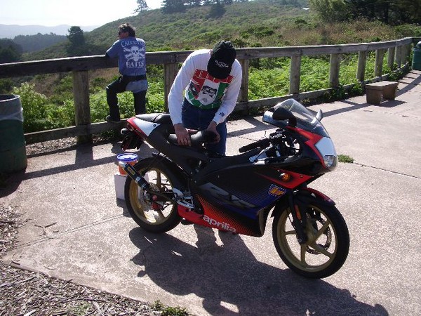 A beautiful Sunday and Richard's motorcycle bites the dust