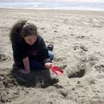 You are never too old for some sand play.