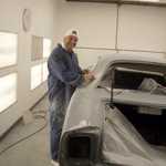 Here is Mark Marx at work. Service with a smile!